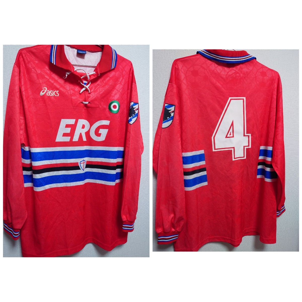 やや傷や汚れあり】ASICS アシックス 1994〜1995 サンプドリア AWAY