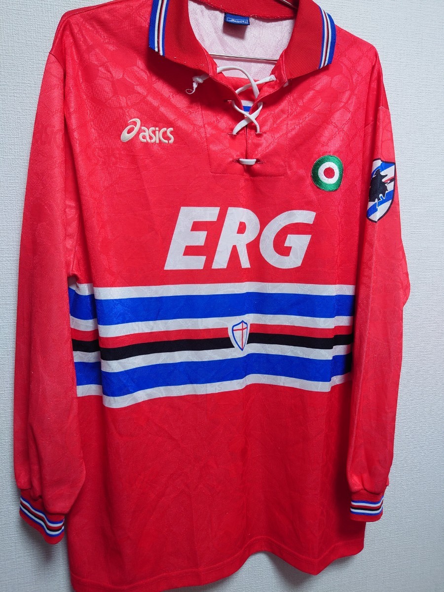 やや傷や汚れあり】ASICS アシックス 1994〜1995 サンプドリア AWAY