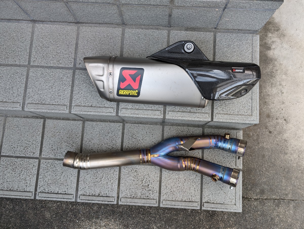 やや傷や汚れあり】yzf r1 2019 アクラポビッチ リンクパイプの落札