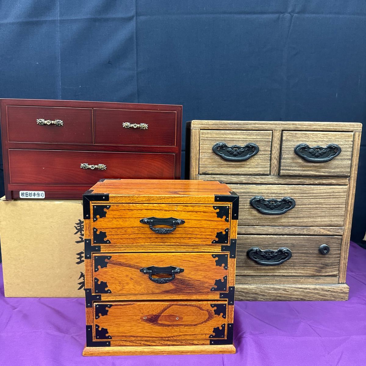 木製　秋田杉　茶棚　 引き出し付き 木製 秋田杉 茶棚 引き出し付き