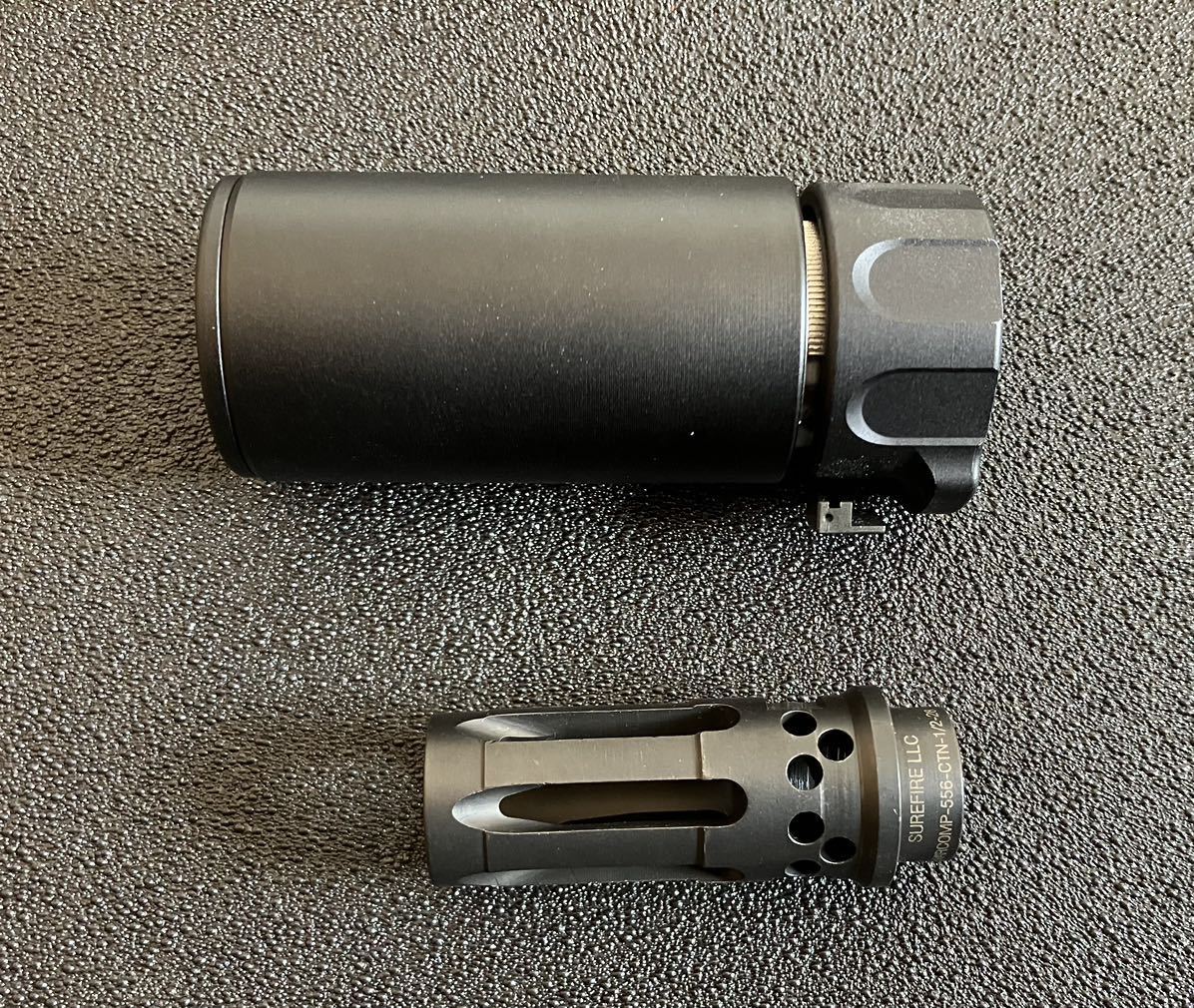 実物 Surefire WARDEN Muzzle Black サプレッサー