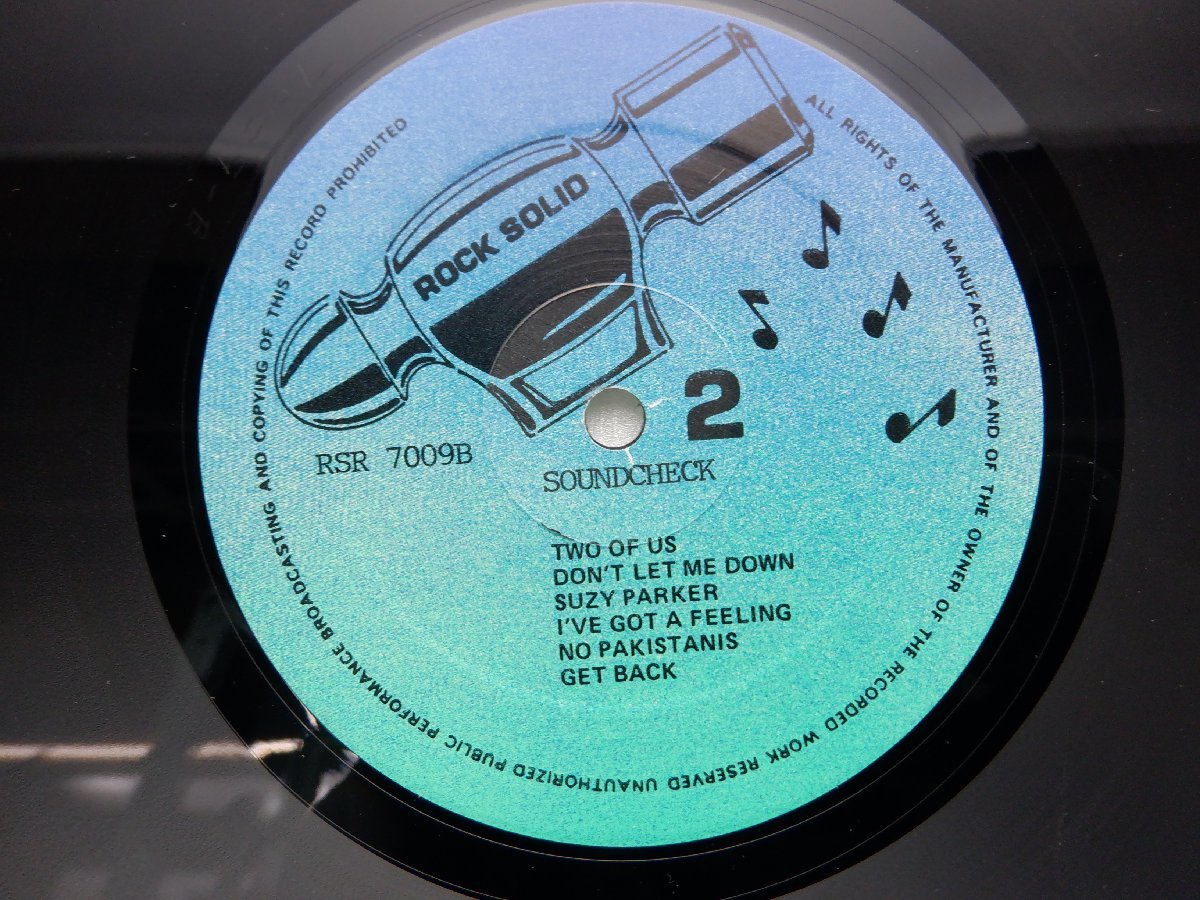 【やや傷や汚れあり】【ブート盤】The Beatles「Soundcheck」LP（12インチ）/Rock Solid(RSR 256)/洋楽 ...