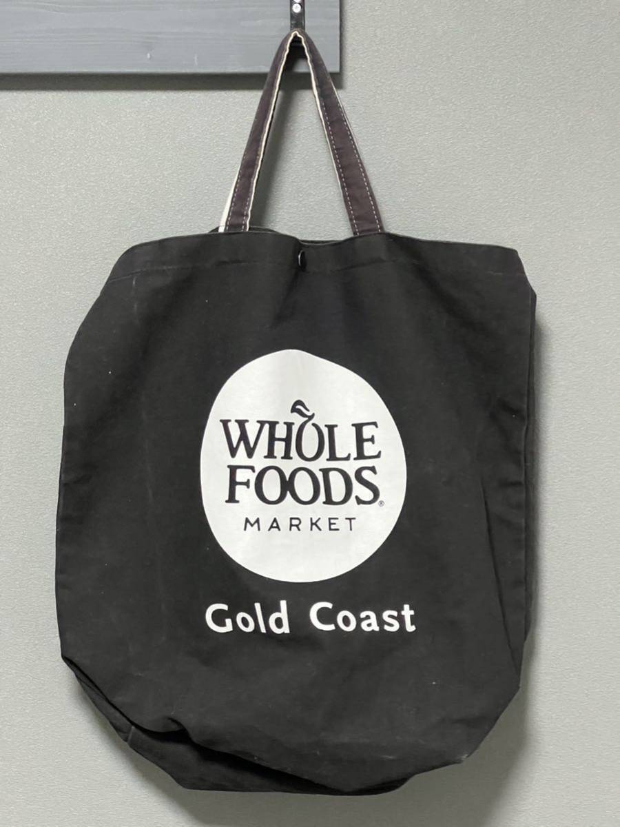 【やや傷や汚れあり】WHOLE FOODS MARKET gold coast Chicago限定トートバッグ ショッピングバッグ エコバッグ