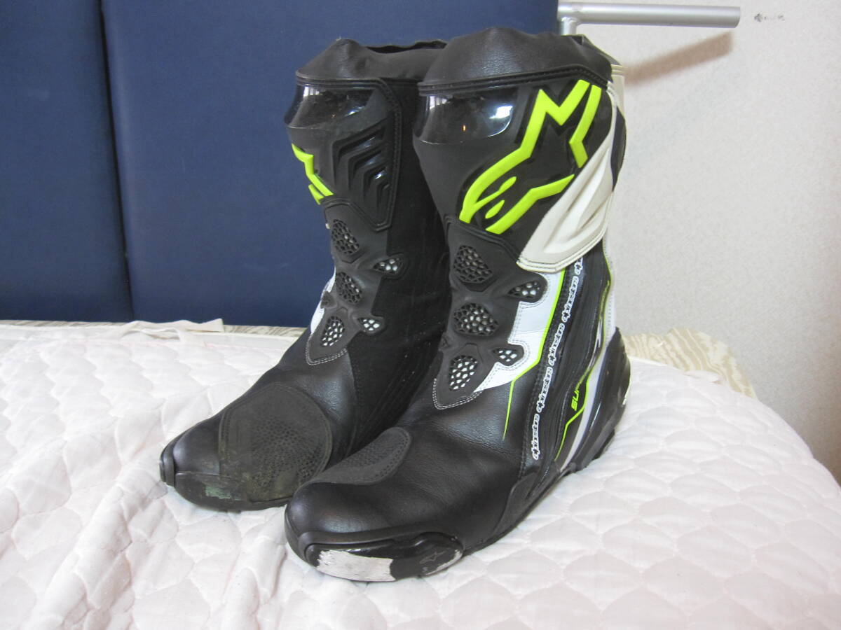 バイクウェア・装備 Alpinestars KUSHITANI SUPERTECH 43 クシタニ×アルパインスターズスーパーテックR レッドサイズ43
