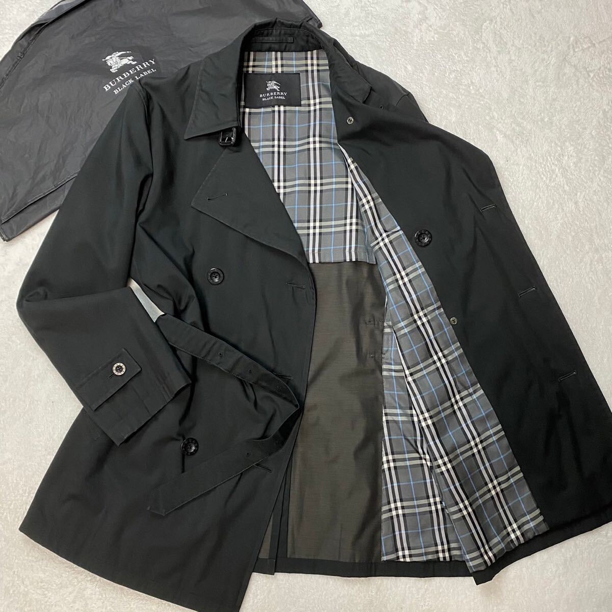 バーバリーブラックレーベル ショートトレンチ シングル バーバリーブラックレーベルBurberry BlackLabel トレンチコート
