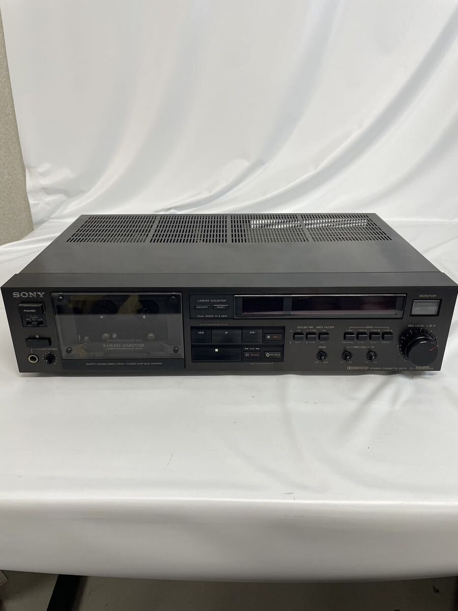 SONY K666 カセットデッキ 3ヘッド(ジャンク品) SONY K666 カセットデッキ 3ヘッド(ジャンク品)