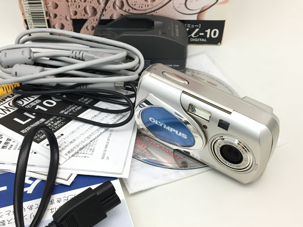 【やや傷や汚れあり】OLYMPUS μ10 DIGITAL / AF 3X OPTICAL ZOOM 5.817.4mm 13.15.