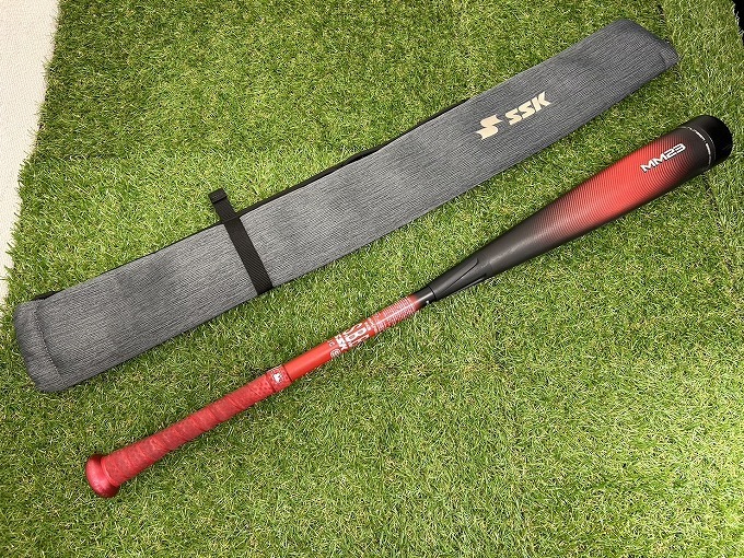 SSK MM23軟式バット（軟式バット MM23 ブラック/レッド 83cm