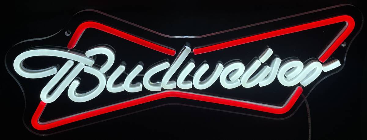 アメリカ製 1999年製 バドワイザー ネオンサイン 動作確認済