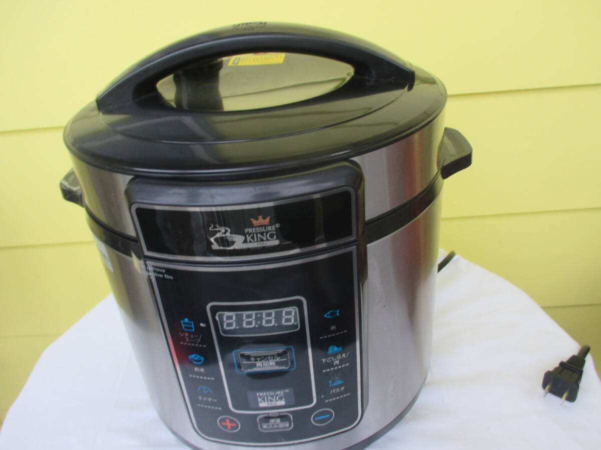 【目立った傷や汚れなし】★PRESSURE KING PRO 電気圧力鍋 炊飯器 プレッシャーキングプロ SC30SAJ01 自動調理