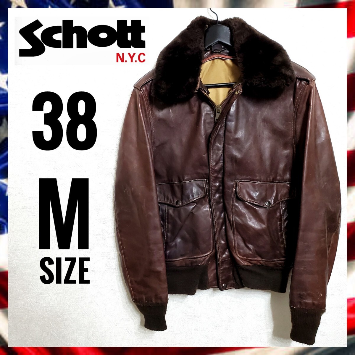 SCHOTT レザージャケットG-1 A-2 Schott A-2 G-1 フライト ボア レザー