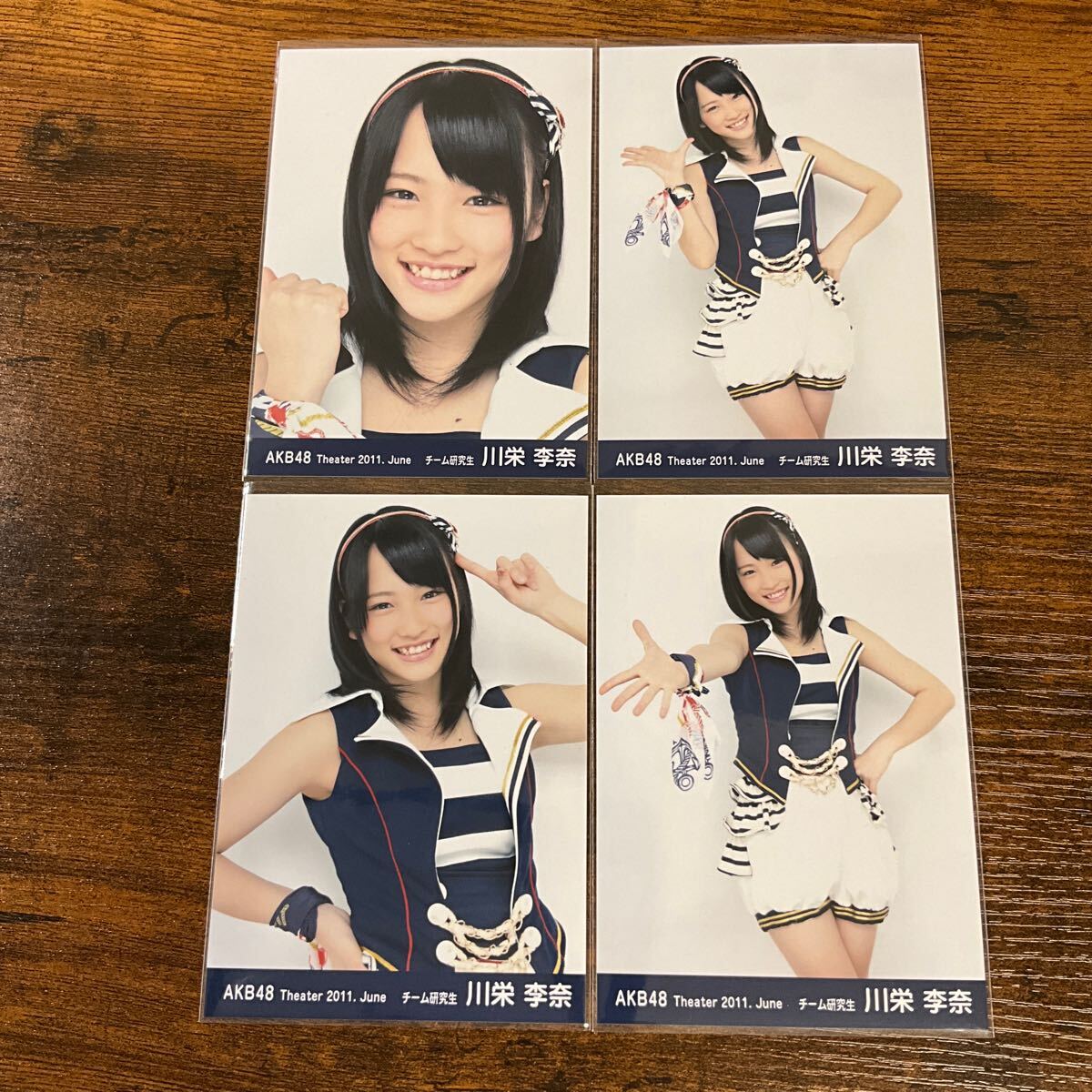 AKB48 川栄李奈 生写真 月別 劇場盤 まとめ売り 39枚 目立った傷や汚れなし】AKB48 川栄李奈 月別Theater 2011 June 生写真