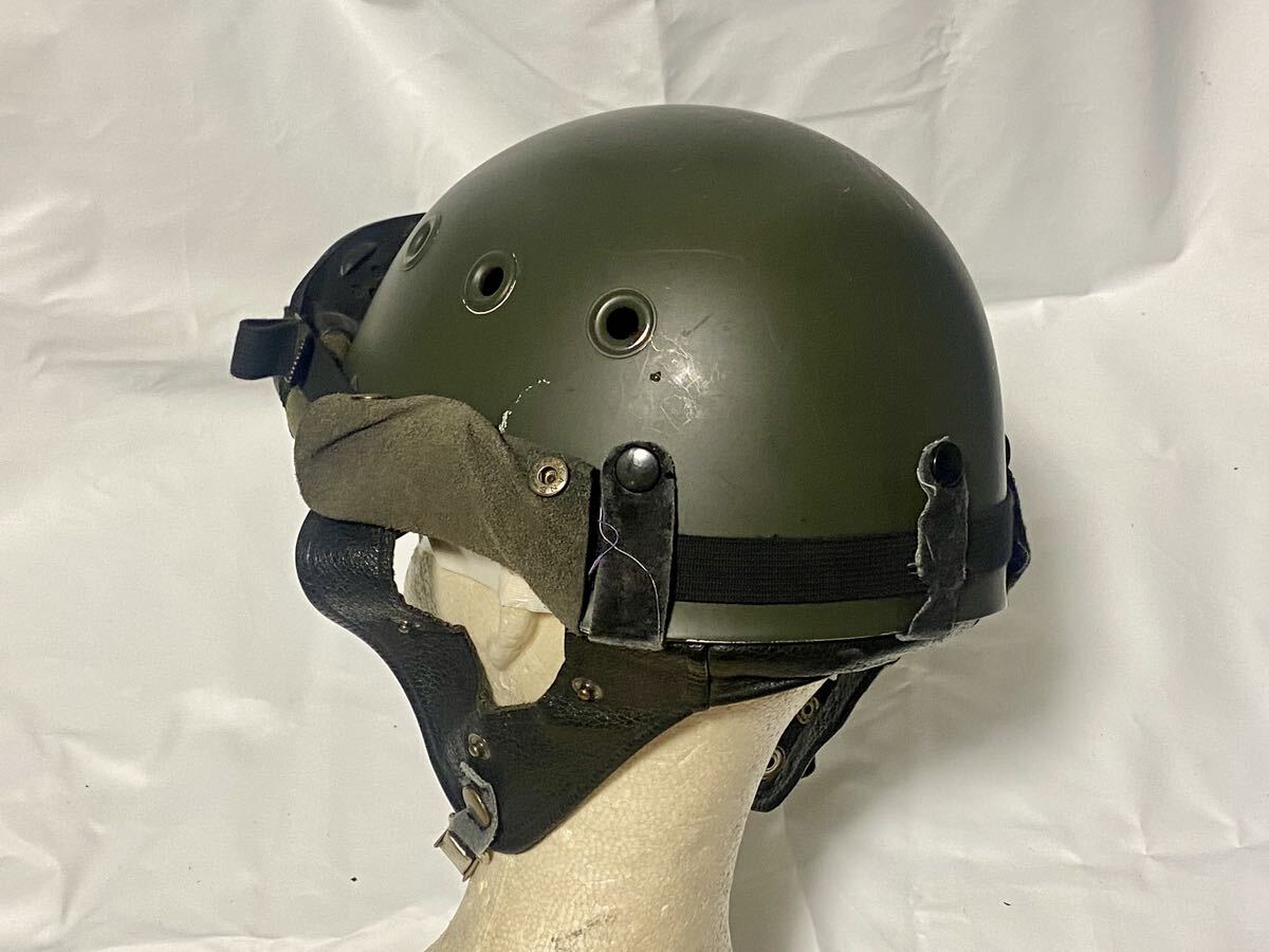 傷や汚れあり】骨董 陸上自衛隊 戦車帽 ヘルメット カバー付き 機甲科