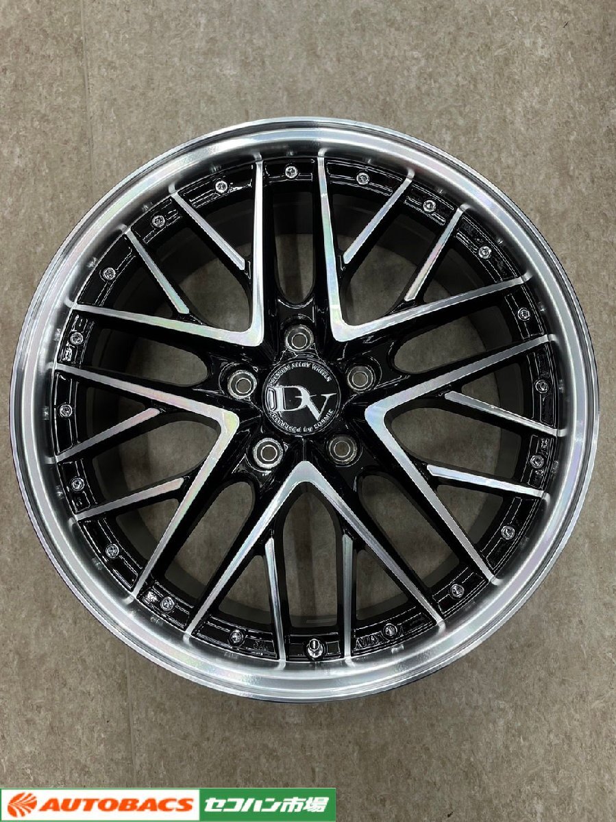 中古】atrum ブラポリ 18インチ アルミホイール PCD100 4穴 7.5J+45 