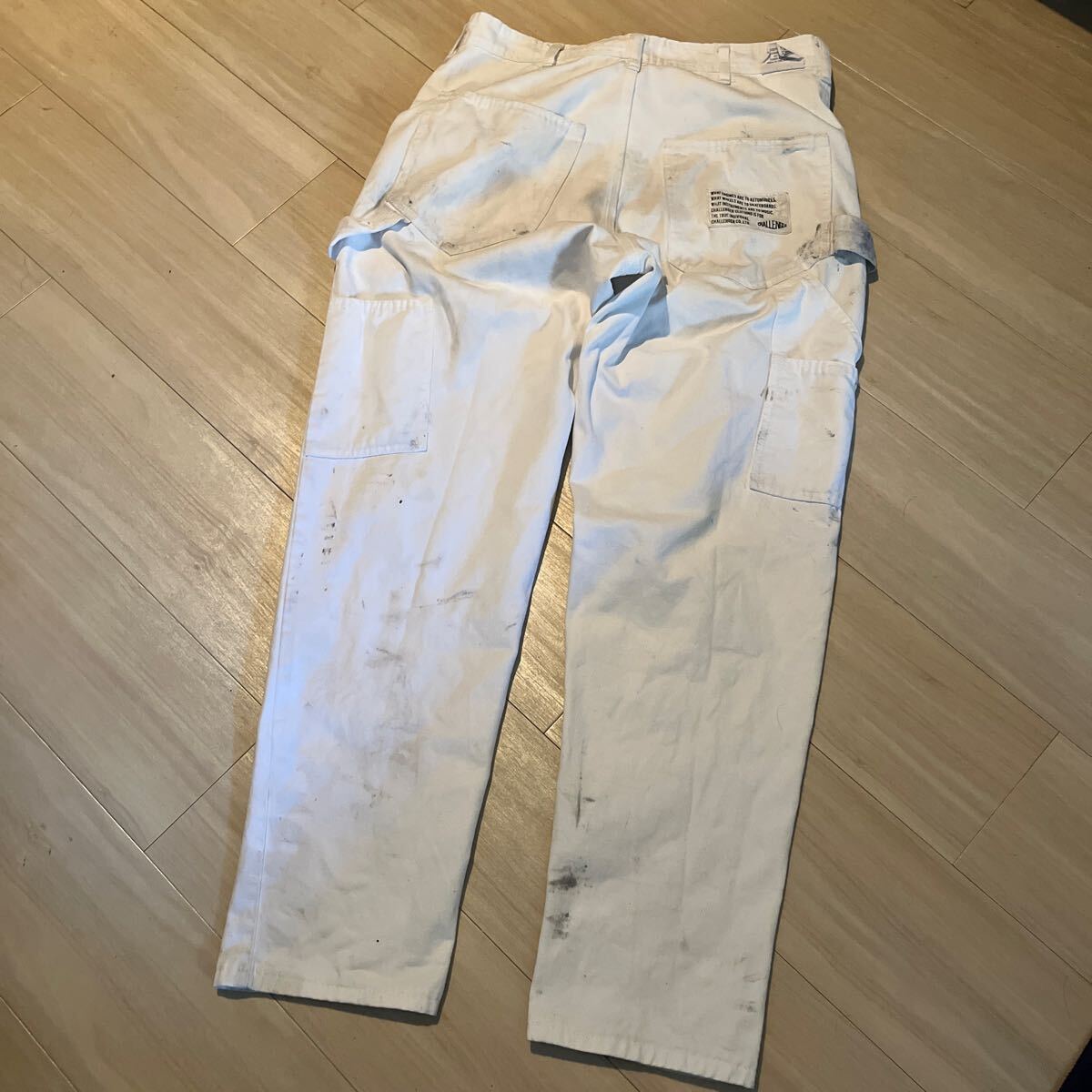 やや傷や汚れあり】CHALLENGER チャレンジャーホワイトペインター  