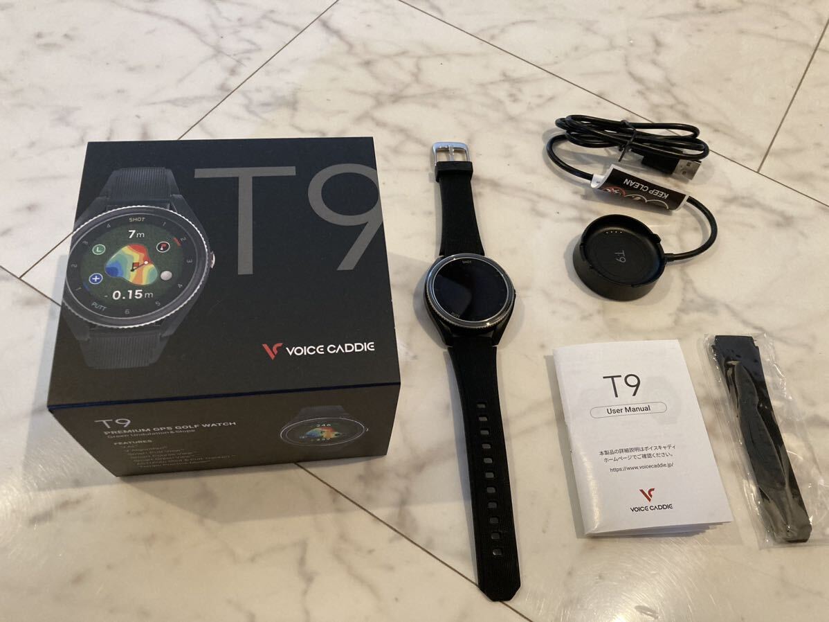 ボイスキャディT9 GPSゴルフナビ距離計ウォッチ シリコンバンド