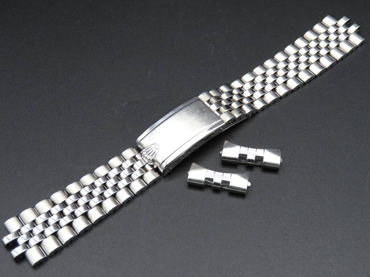 【傷や汚れあり】1円～！ROLEX ロレックス 純正巻きジュビリーブレス 6251H FF55 71年1期 取付幅約20mm SS 5連 ...