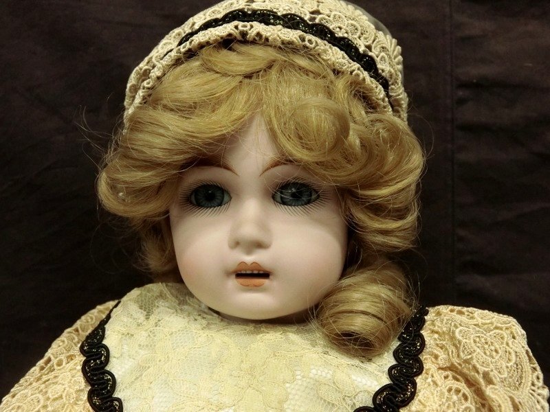 アンティークドール BEBE・JUMEAU べべ ジュモー 女の子 全長40cm 即納！ アンティーク ビスクドール BEBE Jumeau べべ ジュモー