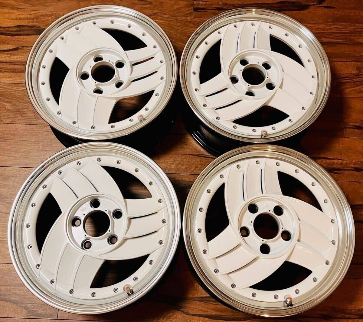 未使用に近い】Hiro V1 R 16インチ 7J +38 5穴 4本 セット 当時物 ヒロ