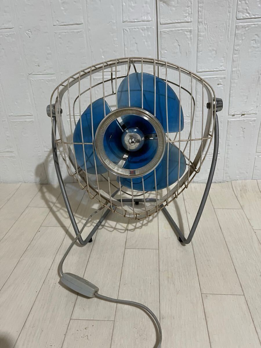 中古】扇風機 日立 HITACHI H-654 さわ風 DESK FAN 卓上扇 昭和レトロ 