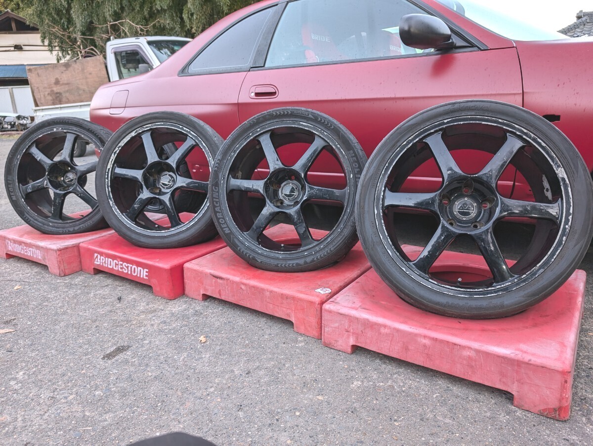 AVS VS6 17インチ GTRサイズ 9J+18? PCD114.3 5穴 2本｜17インチ