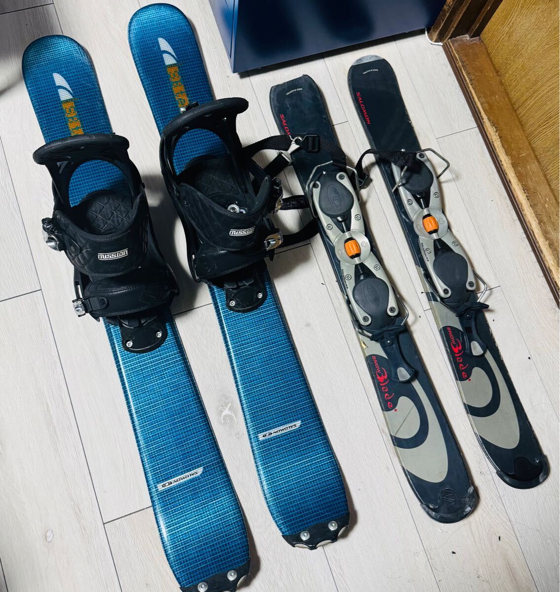 SALOMONサロモンスキーボードsb9ショートスキービンディング