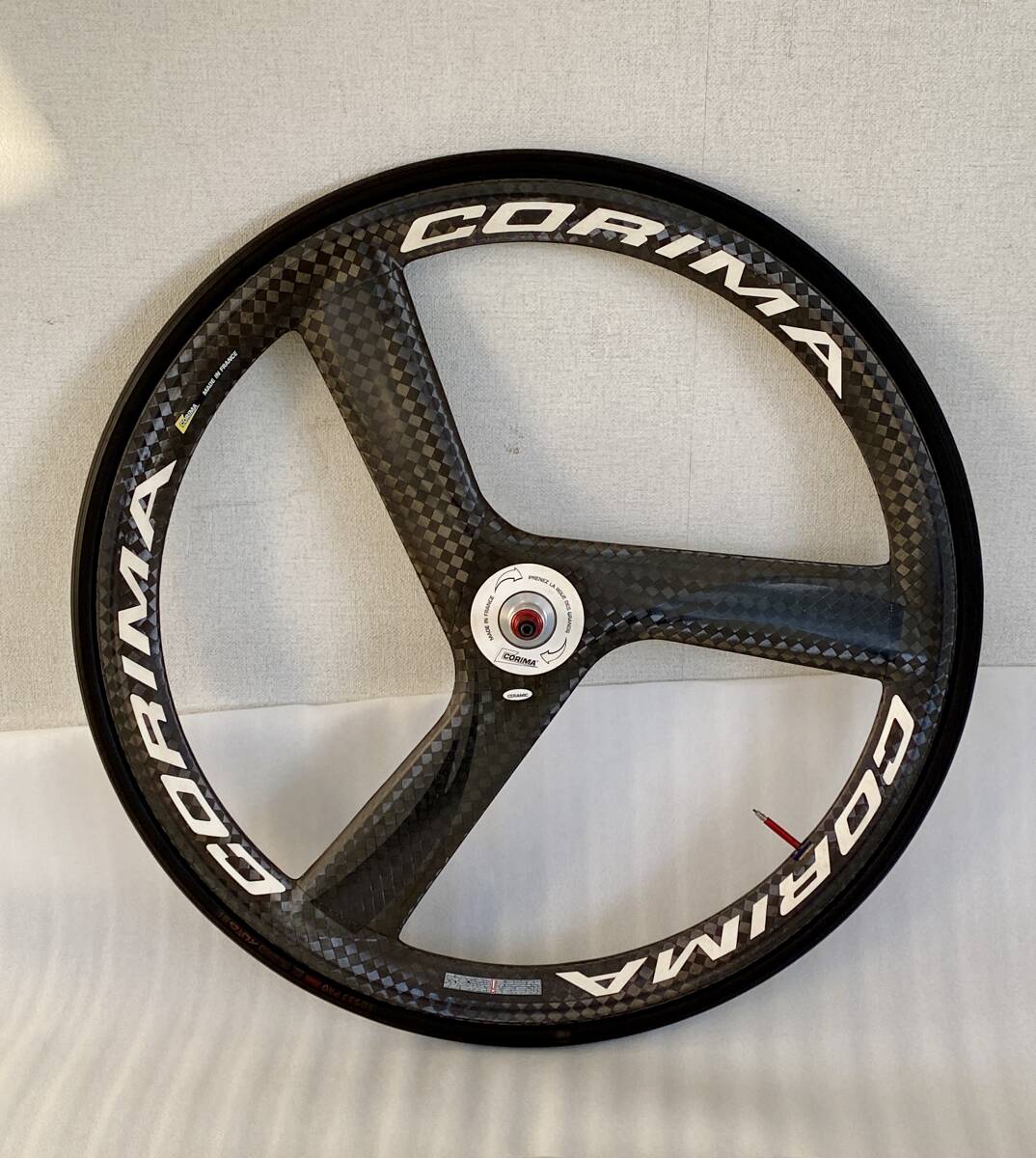コリマ　バトン　3スポーク　フロント コリマ CORIMA 3本バトン バトンホイール フロントのみ