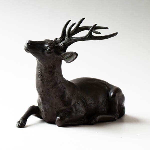 美術品 ブロンズ像 【2頭の鹿deers】 オブジェ 【公式通販】