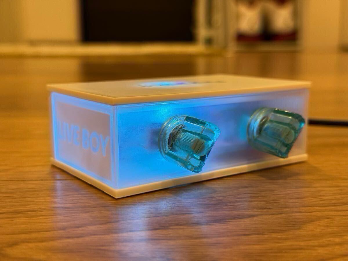 LIVEBOY V2】【AUX】ホワイト リバーブユニット LIVEBOY V2