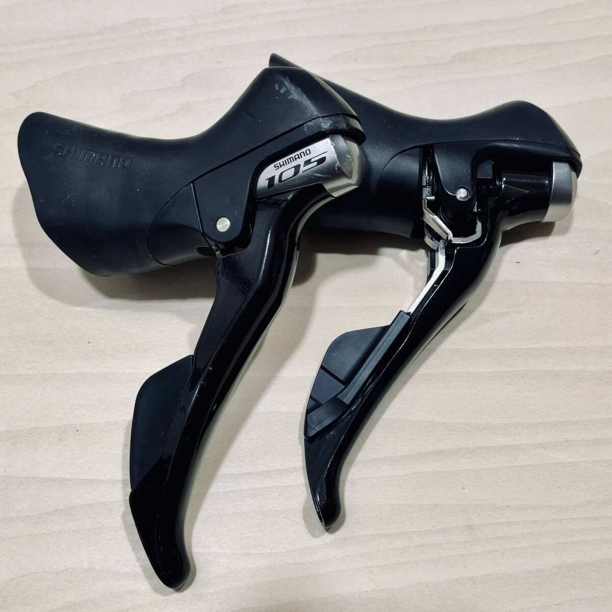 シマノ105 5800 stiレバー ワイヤー付き