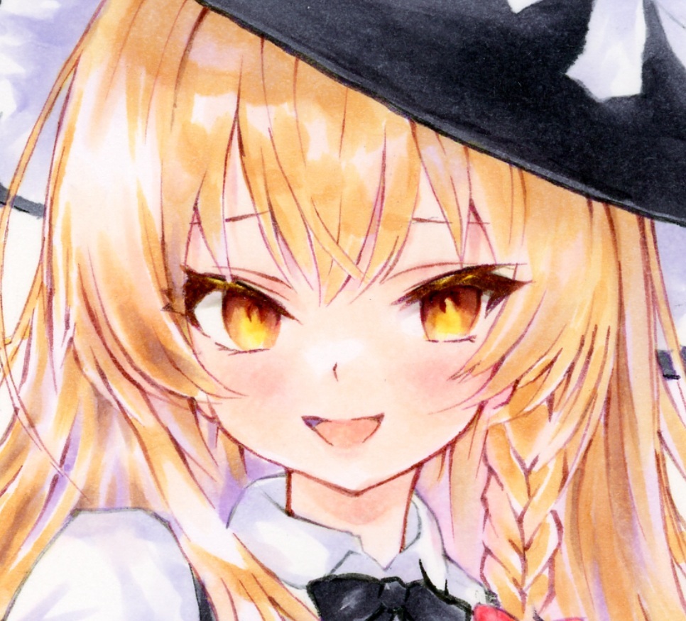 未使用】☆同人手描きイラスト☆東方Project ☆霧雨魔理沙☆B5☆の落札