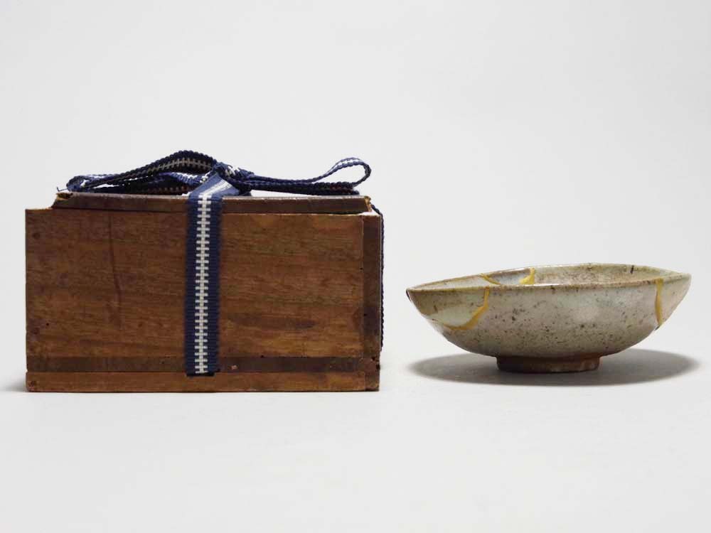 絵唐津　古唐津　塩笥茶碗　伝世・桃山時代 絵唐津 古唐津 塩笥茶碗 伝世・桃山時代