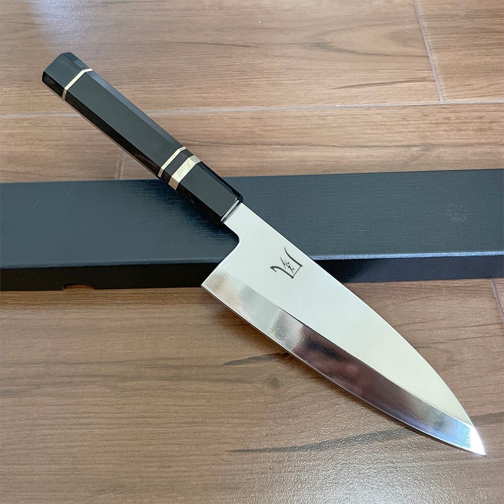 正本 本霞 切付 出刃 150mm 包丁 白鋼 釣り 和包丁 魚 元気づけ 