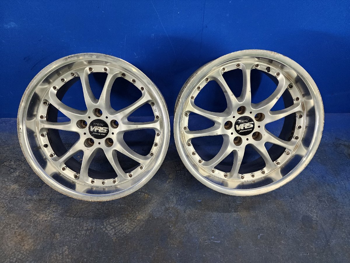 マナレイ VERTEC ボルテック VR5 18インチ 8.5J +45 9.5J +45 5穴 PCD114.3 4本セット 215/40 265/35付 マークⅡ チェイサー アリスト VERTEC VR-5 LEON（ヴァーテック ブイアールファイブ レオン）（16