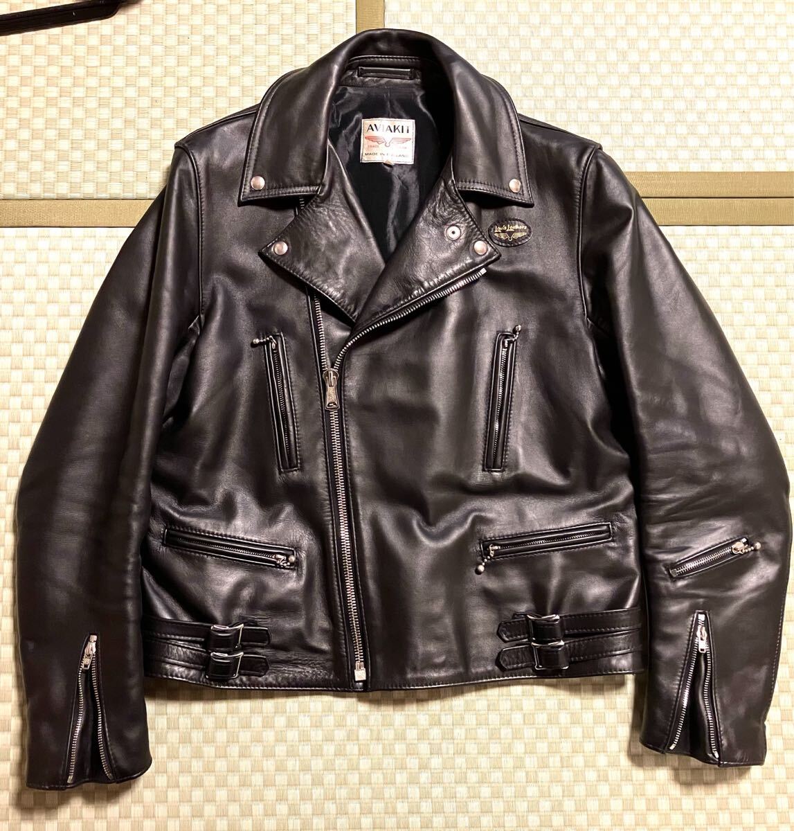 新品同様Lewis Leathers 402T ダブルライダースジャケット 42