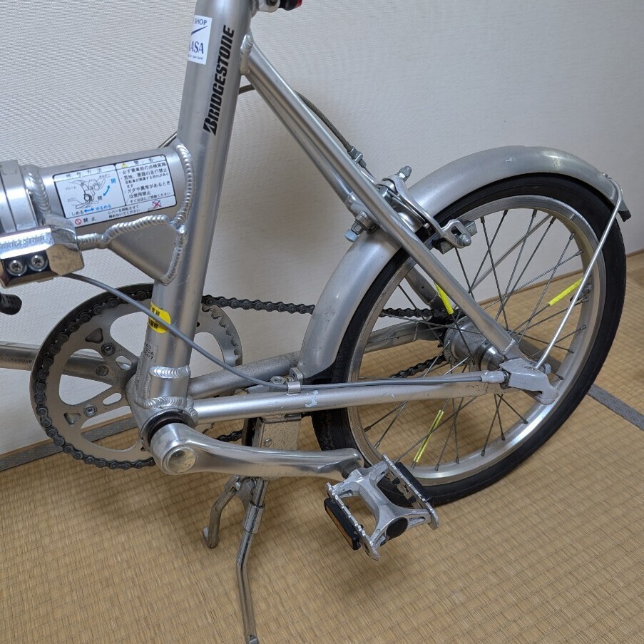 中古】TRANSIT シルバー 折りたたみ自転車 整備済み