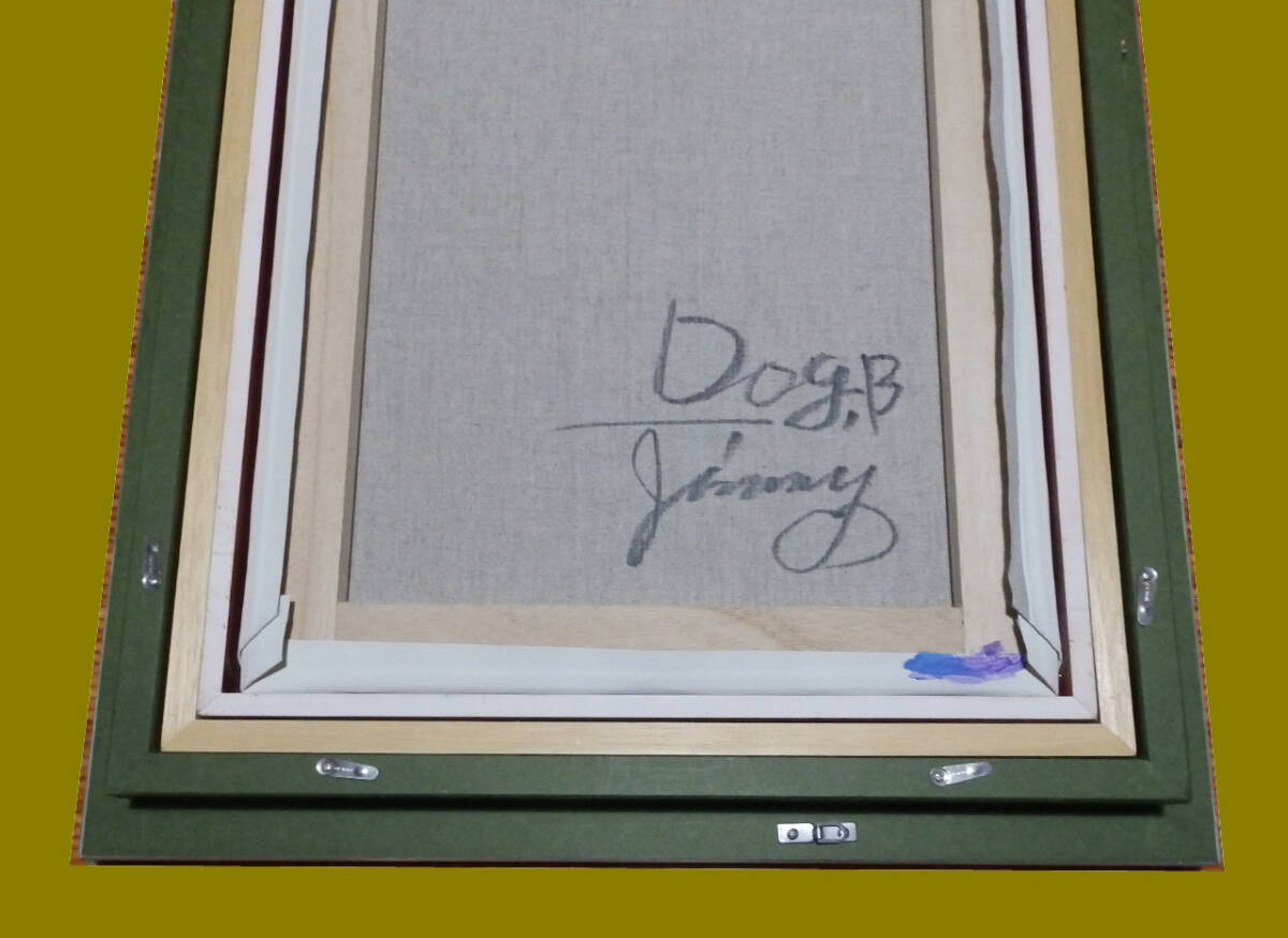 ○ 森本草介 ○ 人物画 肉筆 油彩 F6号 正面サイン 裏サイン有