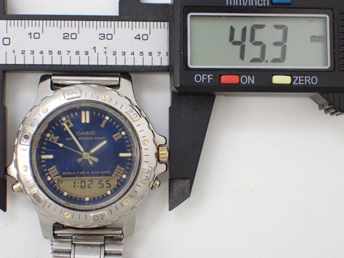 レア中古動品◇EDB-300◆カシオ eデータバンク アナデジ ワールドタイム Ty4】CASIO/カシオ◇e-data bank/eデータバンク/EDB-300/2700