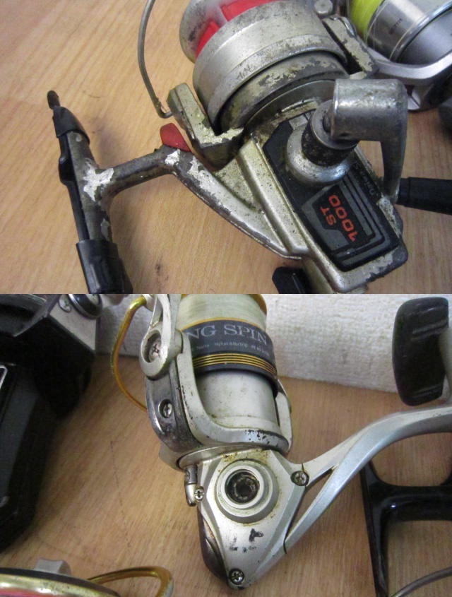 ★ リール 釣り具 大量 40点 まとめ商品 Daiwa OLYMPIC TAIYO 他 ジャンク品 10kg やや傷や汚れあり】☆ リール 釣り具 大量 40点 まとめ商品