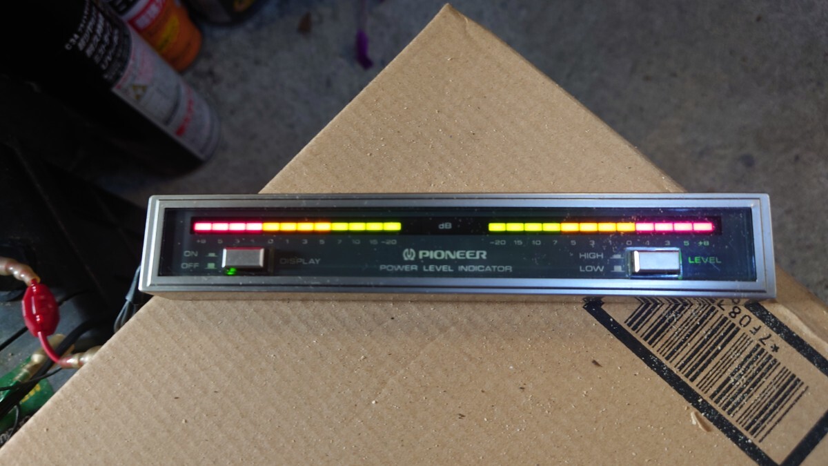 旧車 当時物 パイオニア パワーレベルインジケーター RD-150 旧車
