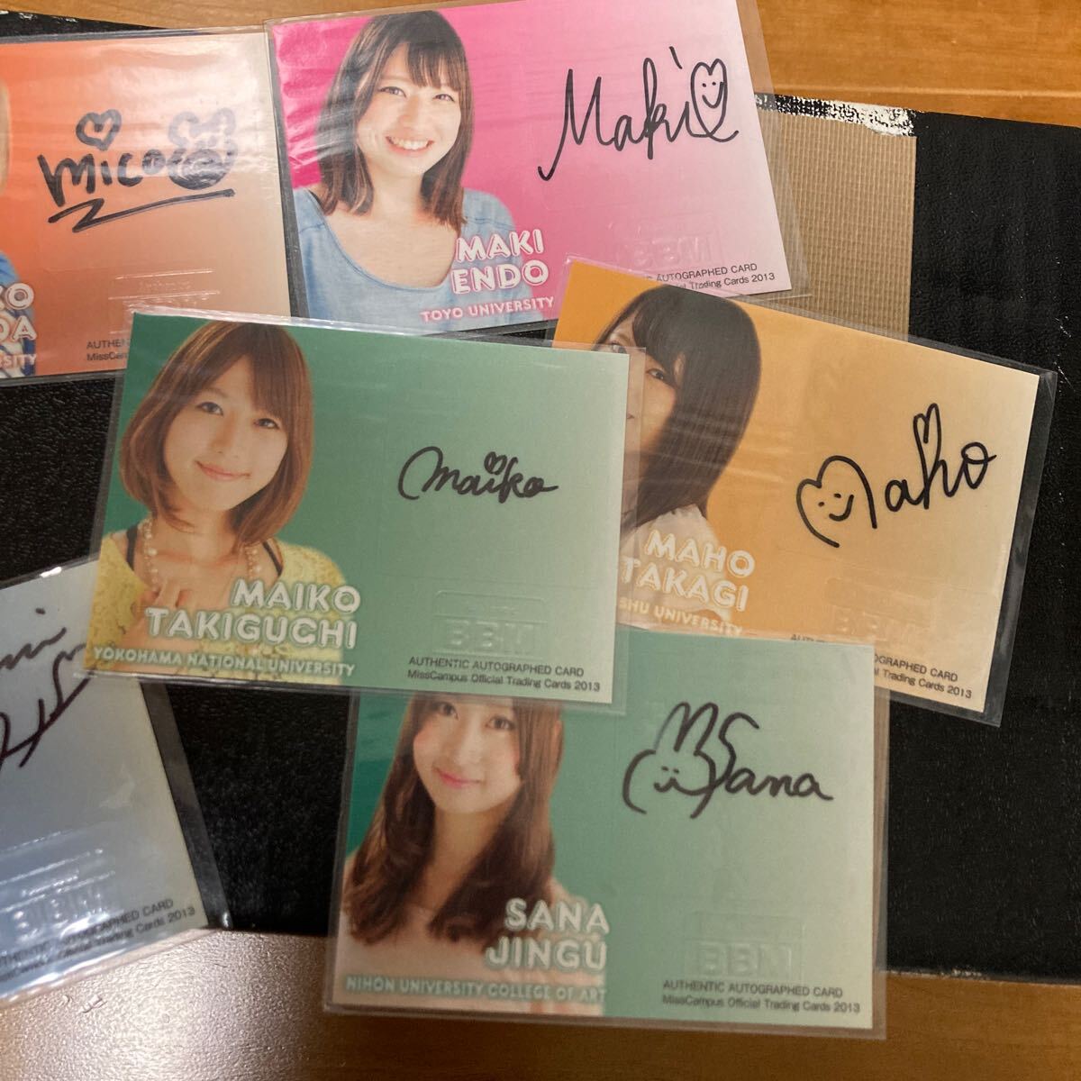 BBM ミスキャンパス 青山学院大学 日比麻音子 TBSアナウンサー サイン