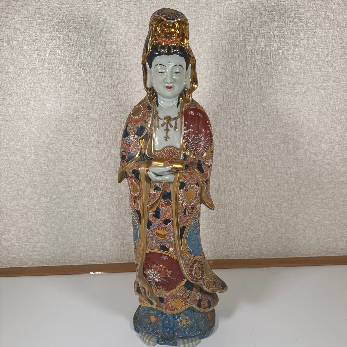 □□希少大型雷鳥！中村梅山 九谷焼 雷鳥置物 オブジェ□□金沢