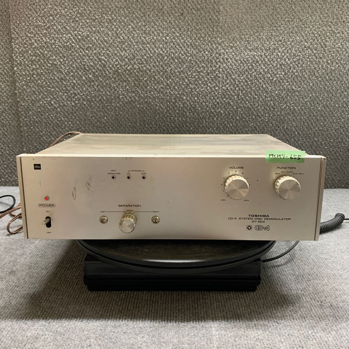 TechnicsテクニクスCD-4SYSTEM DISC DEMODULATOR 中古】Technics テクニクス CD-4 SYSTEM DISC DEMODULATOR SC