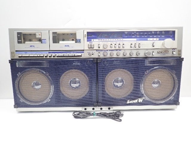 ラジカセ シャープ ザサーチャー エコー＆グライコ 昭和レトロ 希少品