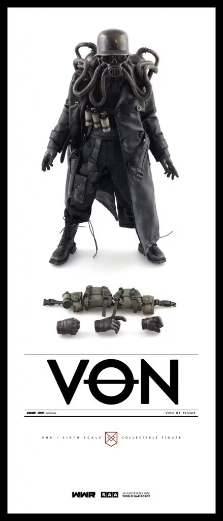 ThreeA 1 6 WWR NOM DEPLUME 7174 GUARD World War Robot (WWR