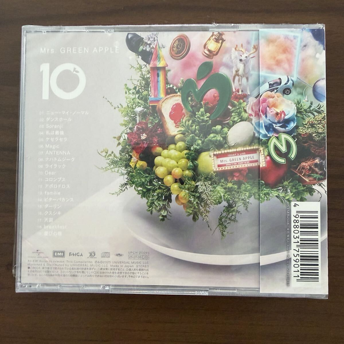 【未使用】[新品未開封]Mrs.GREEN APPLE ベストアルバム 10 ミセスグリーンアップル 通常盤 CDの落札情報詳細 ...