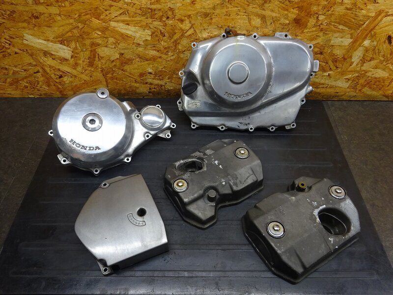 ホーク バブ CB250T CB400T メッキ エンジンカバー 3点セット クラッチ