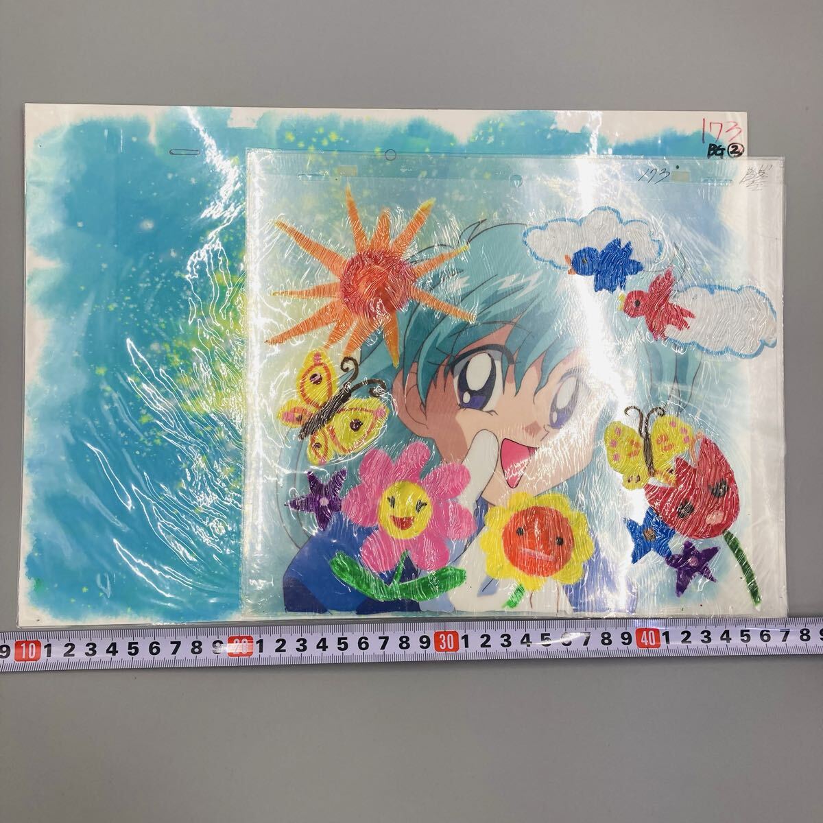 新品】西川伸司肉筆色紙『YAT安心！宇宙旅行』天上院桂さん&モニカ