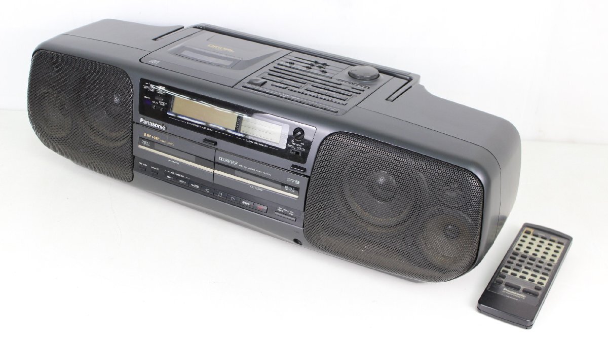 パナソニック RX-DT901 CDダブルラジカセ リモコン付き 動作確認OK