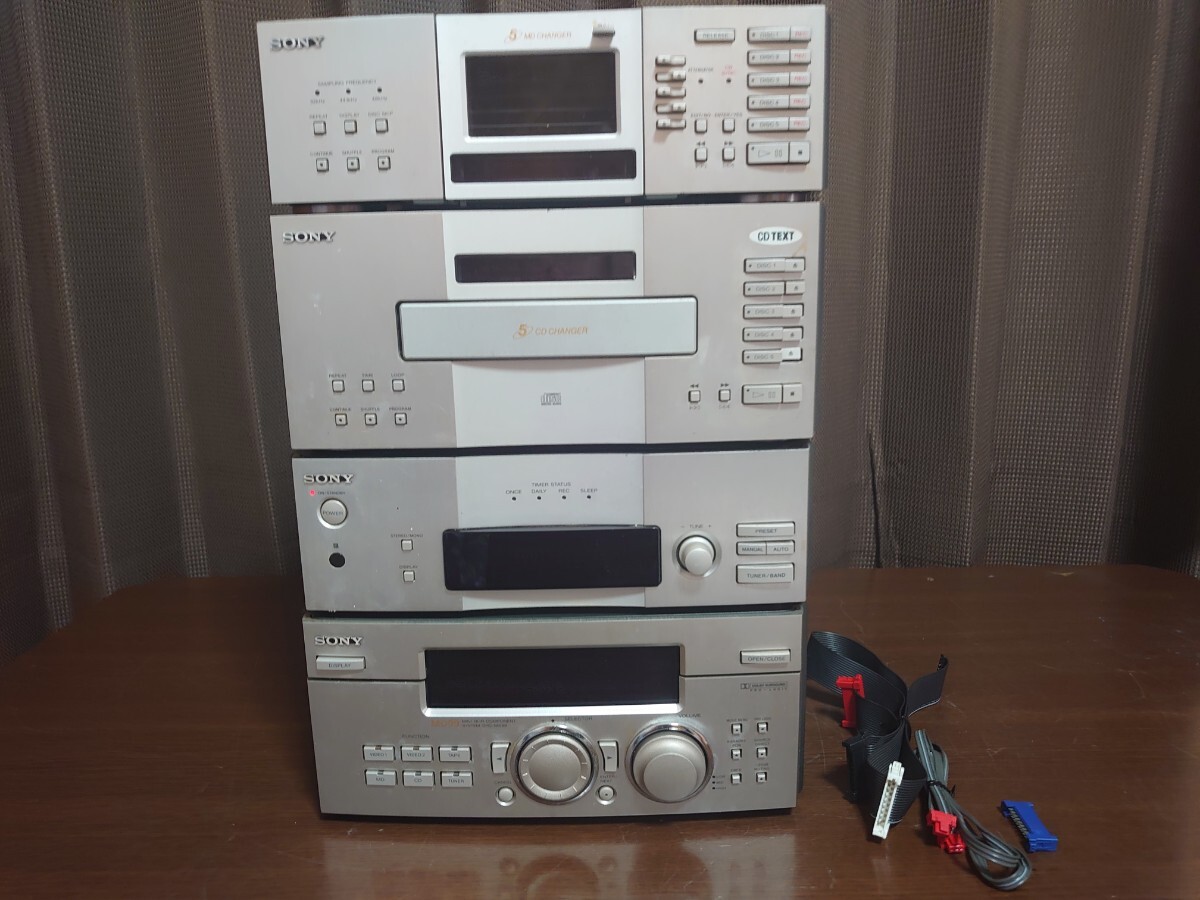中古】△SONY DHC-MD99 MDピクシー システムコンポ 5枚CD 5枚MD ソニー